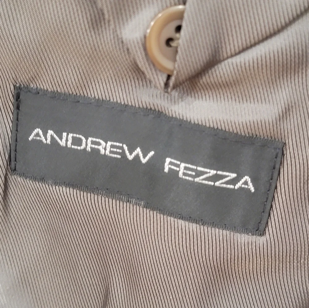 Andrew Fezza Sport Coat Jacket Size 48R Color Olive